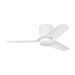 Visual Comfort 3CGHR44 Colgin 44" Hugger Ceiling Fan with LED Light Kit - Matte White