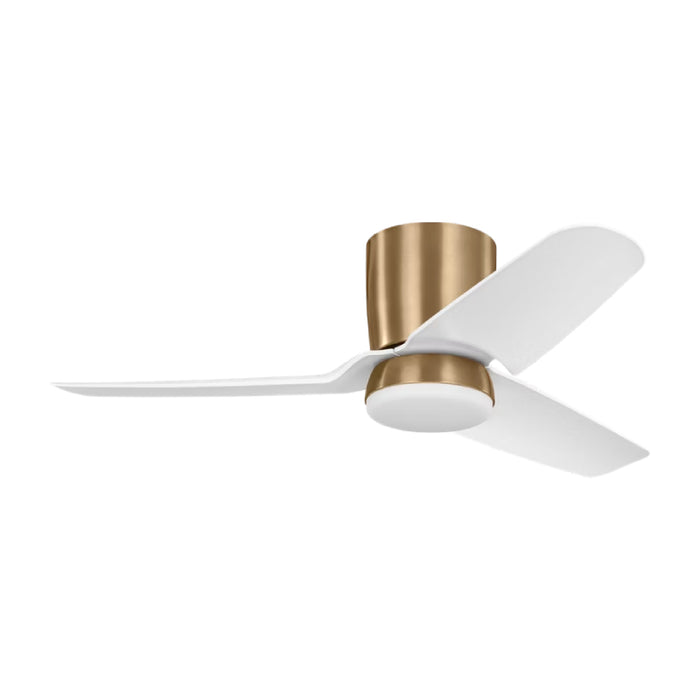 Visual Comfort 3CGHR44 Colgin 44" Hugger Ceiling Fan with LED Light Kit - Satin Brass