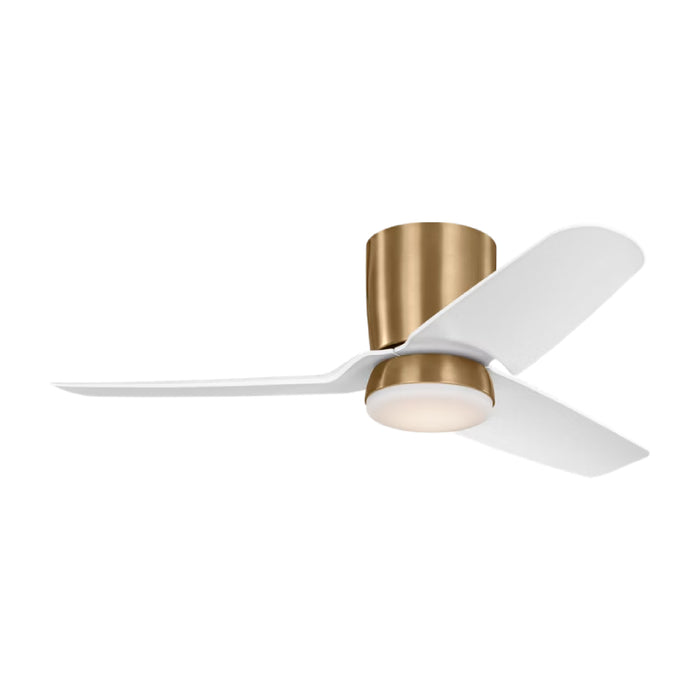 Visual Comfort 3CGHR44 Colgin 44" Hugger Ceiling Fan with LED Light Kit - Satin Brass
