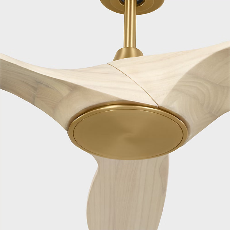 Visual Comfort 3SLNSM52 Selen Smart 52" Ceiling Fan with LED Light Kit-Burnished Brass with Washed White Oak Blades