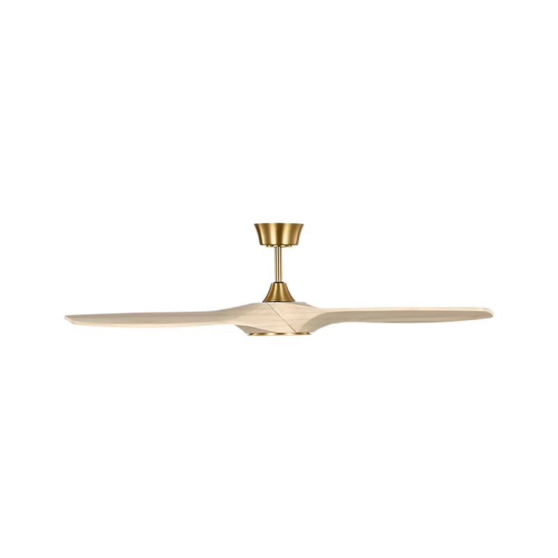 Visual Comfort 3SLNSM52 Selen Smart 52" Ceiling Fan with LED Light Kit-Burnished Brass with Washed White Oak Blades