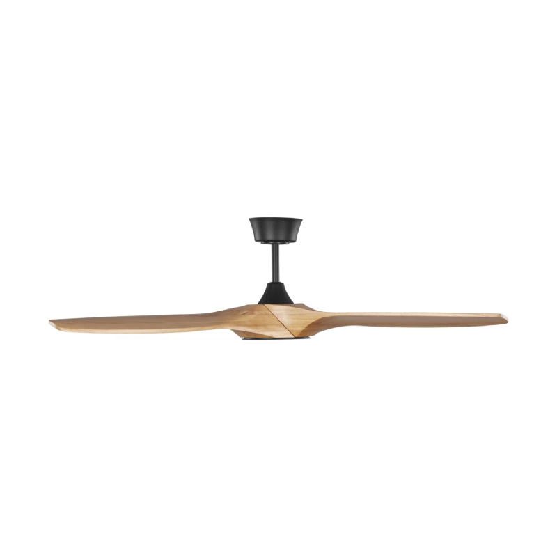 Visual Comfort 3SLNSM52 Selen Smart 52" Ceiling Fan with LED Light Kit-Midnight Black with Natural Honey Blades