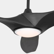 Visual Comfort 3SLNSM60 Selen Smart 60" Ceiling Fan with LED Light Kit-Midnight Black with Midnight Black Blades