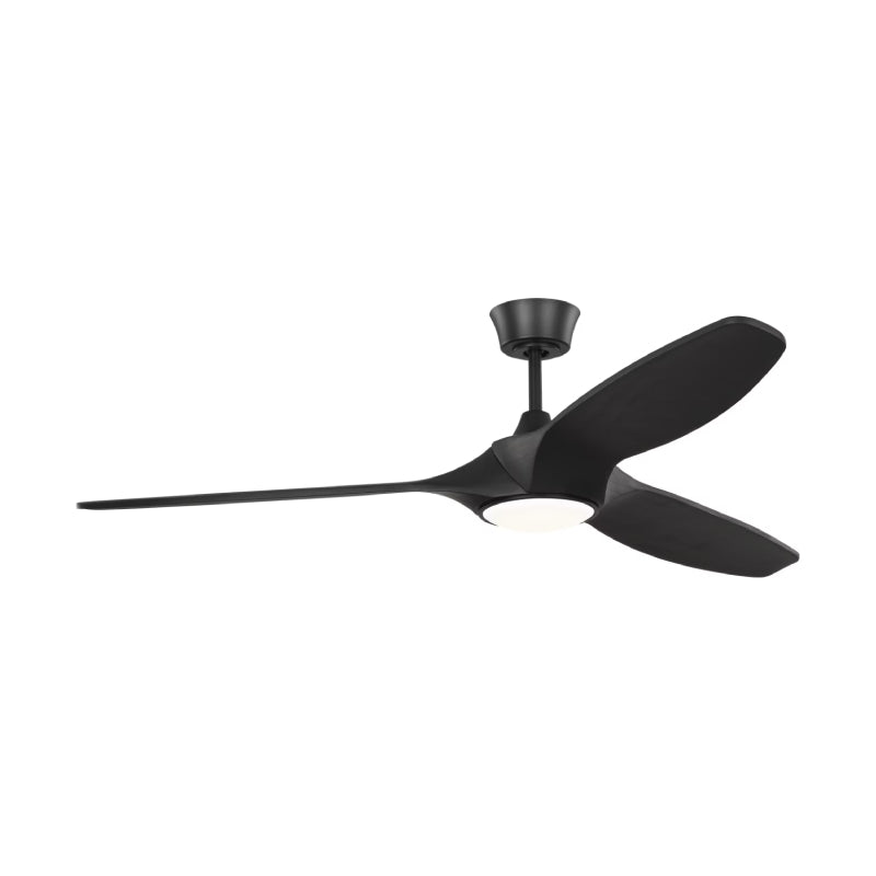 Visual Comfort 3SLNSM60 Selen Smart 60" Ceiling Fan with LED Light Kit-Midnight Black with Midnight Black Blades