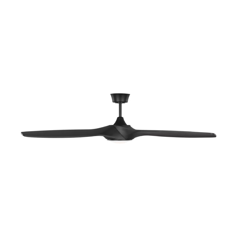 Visual Comfort 3SLNSM60 Selen Smart 60" Ceiling Fan with LED Light Kit-Midnight Black with Midnight Black Blades