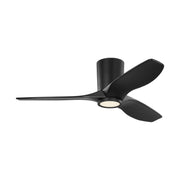 Visual Comfort 3SYRHSM44 Seyra Smart 44" Hugger Ceiling Fan with LED Light Kit-Midnight Black