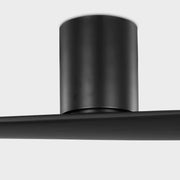 Visual Comfort 2PLHSM60 Plank Smart 60" Indoor/Outdoor Hugger Ceiling Fan-Midnight Black