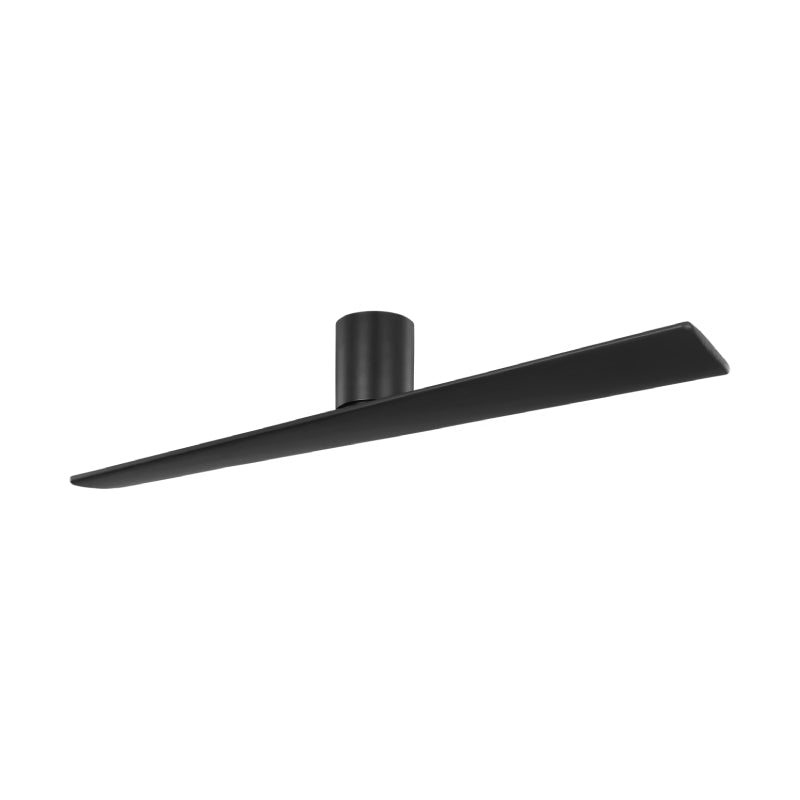 Visual Comfort 2PLHSM60 Plank Smart 60" Indoor/Outdoor Hugger Ceiling Fan-Midnight Black
