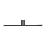 Visual Comfort 2PLHSM60 Plank Smart 60" Indoor/Outdoor Hugger Ceiling Fan-Midnight Black