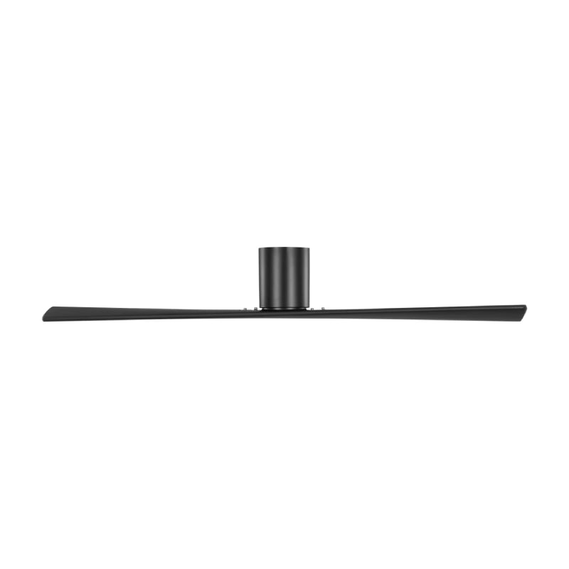 Visual Comfort 2PLHSM60 Plank Smart 60" Indoor/Outdoor Hugger Ceiling Fan-Midnight Black