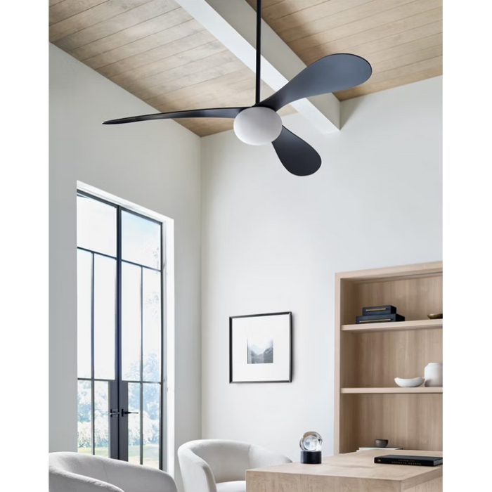 Visual Comfort 3DPSM58 Drape Smart 58" Indoor/Outdoor Ceiling Fan with LED Light Kit, 6CCT Selectable