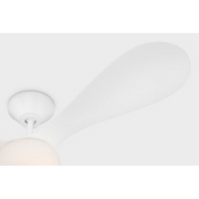 Visual Comfort 3DPSM58 Drape Smart 58" Indoor/Outdoor Ceiling Fan with LED Light Kit, 6CCT Selectable