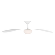 Visual Comfort 3DPSM58 Drape Smart 58" Indoor/Outdoor Ceiling Fan with LED Light Kit, 6CCT Selectable - Matte White