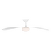 Visual Comfort 3DPSM58 Drape Smart 58" Indoor/Outdoor Ceiling Fan with LED Light Kit, 6CCT Selectable - Matte White