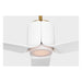Visual Comfort 3PESM52 Peel Smart 52" Ceiling Fan with LED Light Kit - Burnished Brass