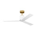 Visual Comfort 3PESM52 Peel Smart 52" Ceiling Fan with LED Light Kit - Burnished Brass