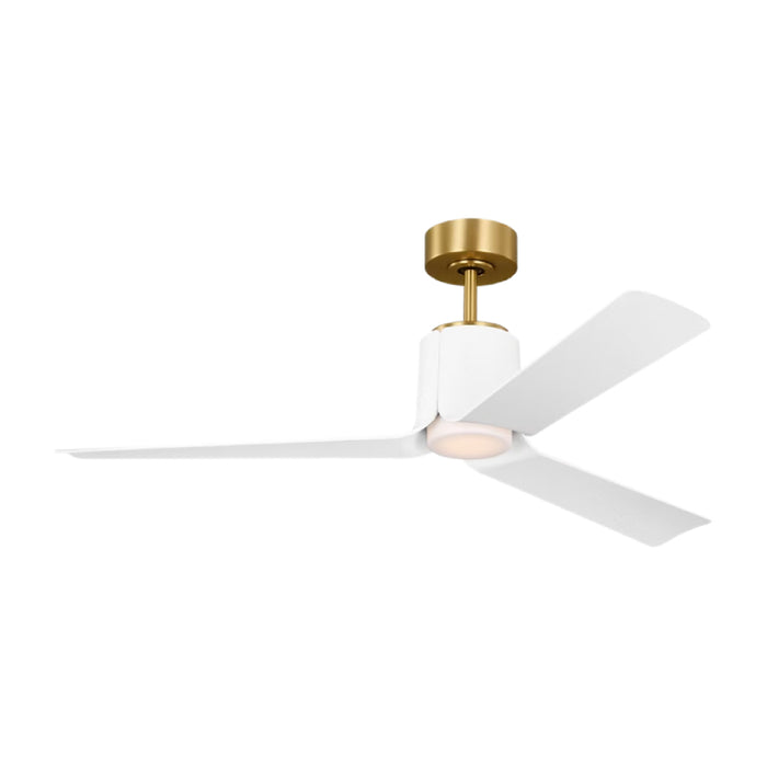 Visual Comfort 3PESM52 Peel Smart 52" Ceiling Fan with LED Light Kit - Burnished Brass