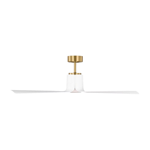 Visual Comfort 3PESM52 Peel Smart 52" Ceiling Fan with LED Light Kit - Burnished Brass