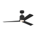 Visual Comfort 3PESM52 Peel Smart 52" Ceiling Fan with LED Light Kit - Midnight Black