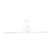Visual Comfort 3PESM52 Peel Smart 52" Ceiling Fan with LED Light Kit - Matte White