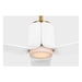 Visual Comfort 3PESM66 Peel Smart 66" Ceiling Fan with LED Light Kit - Burnished Brass