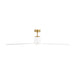 Visual Comfort 3PESM66 Peel Smart 66" Ceiling Fan with LED Light Kit - Burnished Brass