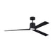 Visual Comfort 3PESM66 Peel Smart 66" Ceiling Fan with LED Light Kit - Midnight Black