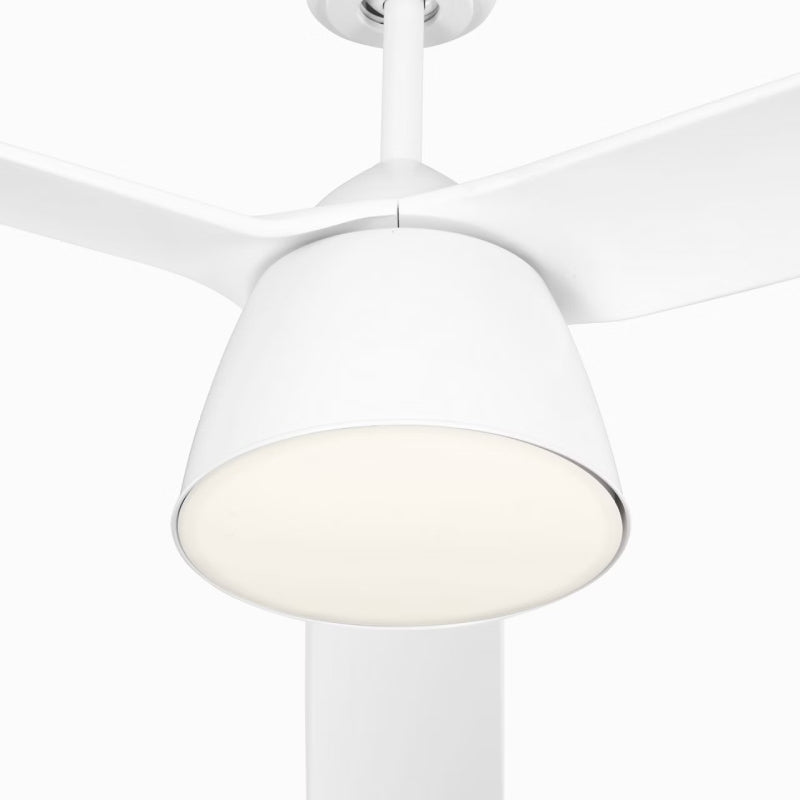Visual Comfort 3STUSM60 Studio Smart 60" Ceiling Fan with LED Light Kit-Matte White