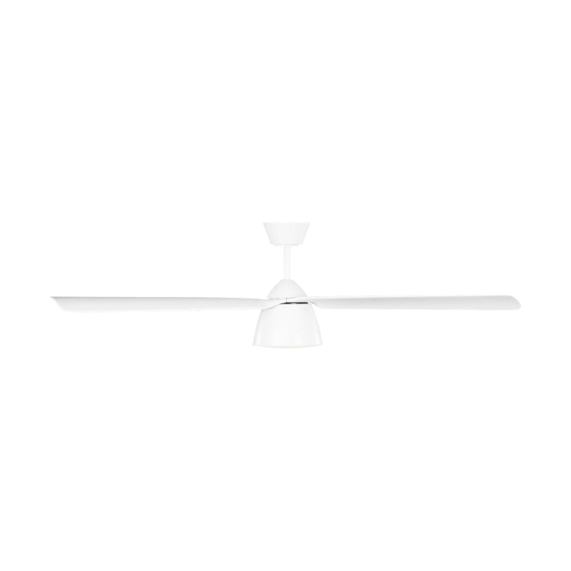 Visual Comfort 3STUSM60 Studio Smart 60" Ceiling Fan with LED Light Kit-Matte White