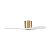 Visual Comfort 3MAVHSM44 Maverick Smart 44" Hugger Ceiling Fan-Burnished Brass with Matte White Blades