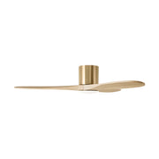 Visual Comfort 3MAVHSM52D Maverick Smart 52" Ceiling Fan with LED Light Kit-Burnished Brass with Washed White Oak Blades