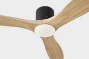 Visual Comfort 3MAVHSM52D Maverick Smart 52" Ceiling Fan with LED Light Kit-Matte Black with Natural Honey Blades