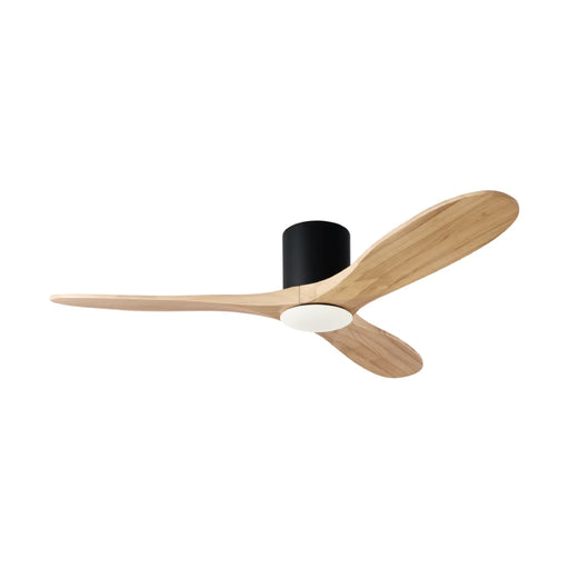 Visual Comfort 3MAVHSM52D Maverick Smart 52" Ceiling Fan with LED Light Kit-Matte Black with Natural Honey Blades