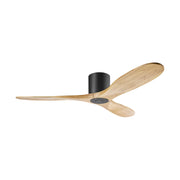 Visual Comfort 3MAVHSM52 Maverick Smart 52" Hugger Ceiling Fan-Matte Black with Natural Honey Blades