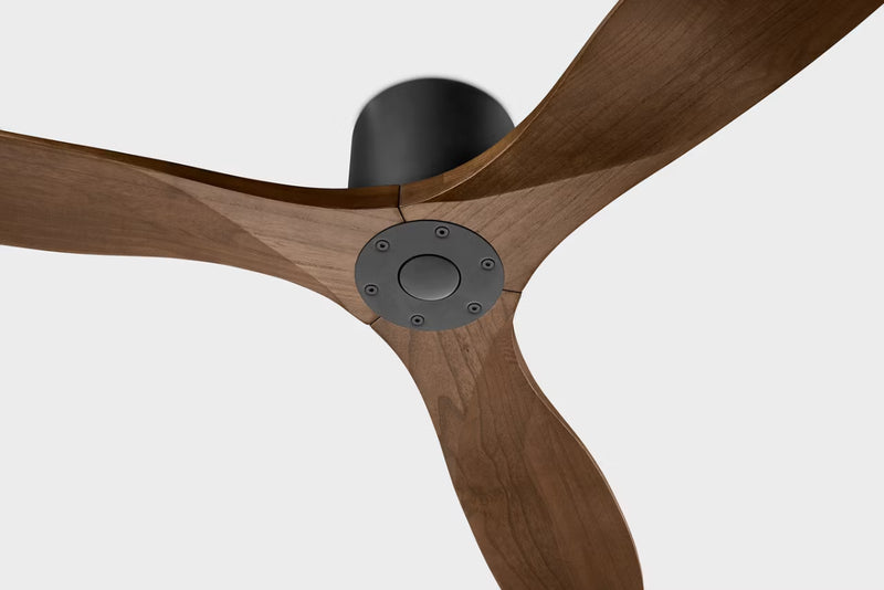Visual Comfort 3MAVHSM52 Maverick Smart 52" Hugger Ceiling Fan-Matte Black with Dark Walnut Blades
