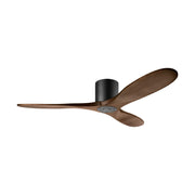 Visual Comfort 3MAVHSM52 Maverick Smart 52" Hugger Ceiling Fan-Matte Black with Dark Walnut Blades