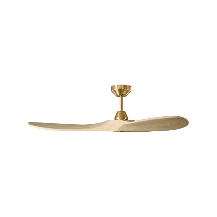 Monte Carlo Maverick Smart 52" Ceiling Fan-Burnished Brass with Washed White Oak Blades