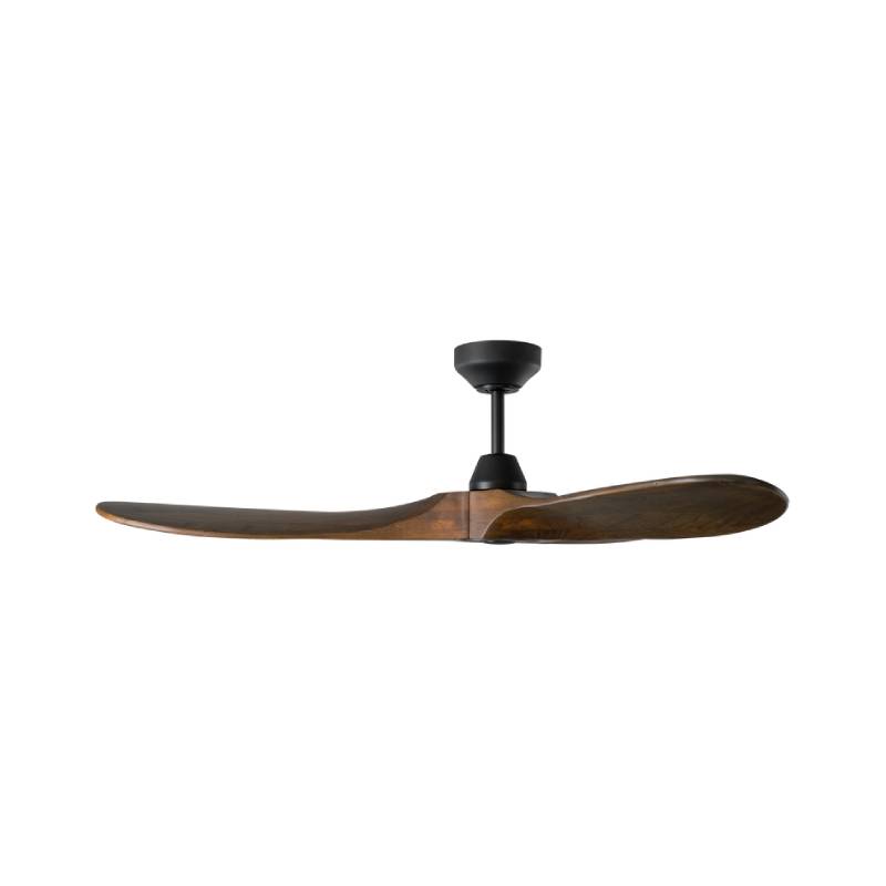 Monte Carlo Maverick Smart 52" Ceiling Fan-Matte Black with Dark Walnut Blades