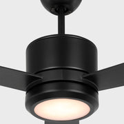 Generation Vision 52" Ceiling Fan with LED Light Kit - Midnight Black with Midnight Black Blades