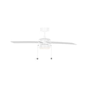 Generation Loni 52" Pull Chain Ceiling Fan with LED Light Kit - Matte White