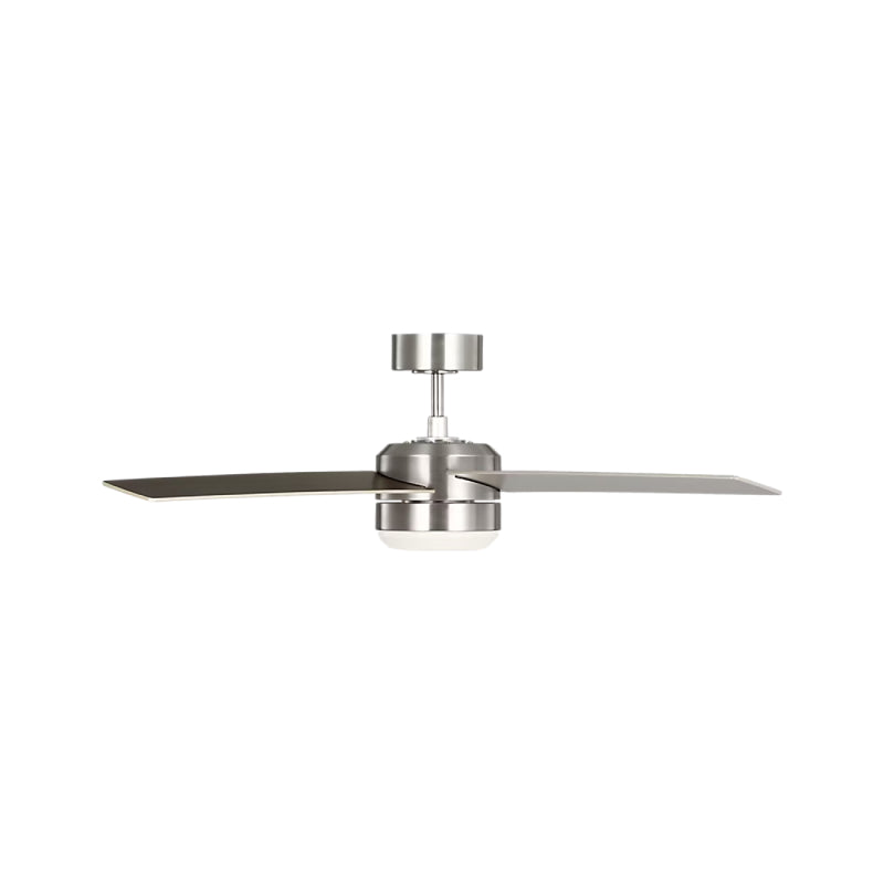 Generation Loni 52" Ceiling Fan with LED Light Kit - Brushed Steel with Brushed Steel / American Walnut Blades