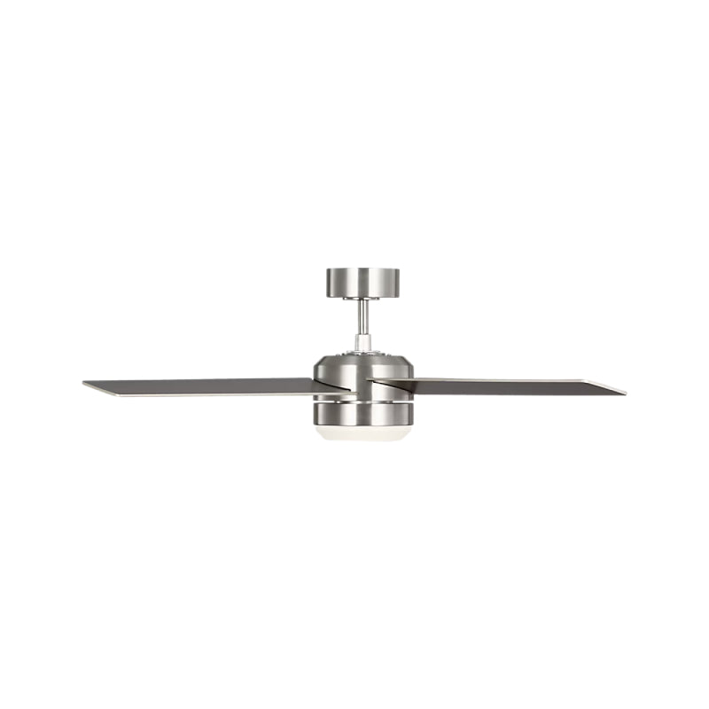 Generation Loni 52" Ceiling Fan with LED Light Kit - Brushed Steel with Brushed Steel / American Walnut Blades