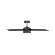 Generation Loni 52" Ceiling Fan with LED Light Kit - Midnight Black with Midnight Black / American Walnut Blades