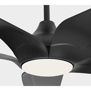 Generation Dellwood Coastal Smart 56" Ceiling Fan with LED Light Kit - Midnight Black