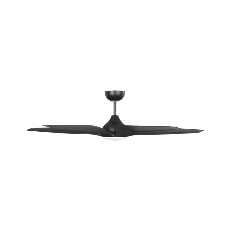 Generation Dellwood Coastal Smart 56" Ceiling Fan with LED Light Kit - Midnight Black