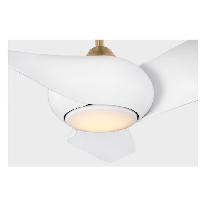 Visual Comfort 3TNSM52 Topan Smart 52" Ceiling Fan with LED Light Kit - Burnished Brass