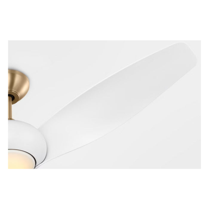 Visual Comfort 3TNSM52 Topan Smart 52" Ceiling Fan with LED Light Kit - Burnished Brass