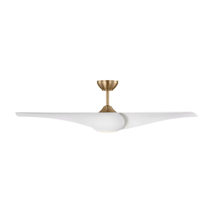 Visual Comfort 3TNSM52 Topan Smart 52" Ceiling Fan with LED Light Kit - Burnished Brass