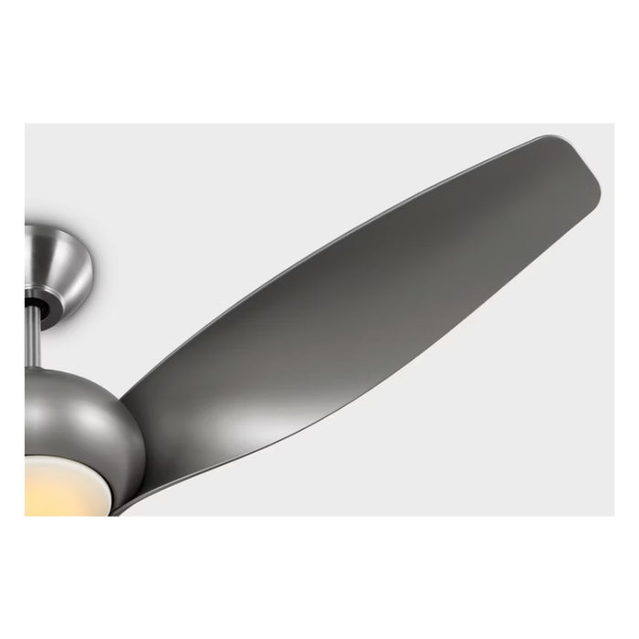 Visual Comfort 3TNSM52 Topan Smart 52" Ceiling Fan with LED Light Kit - Brushed Steel with Silver Blades