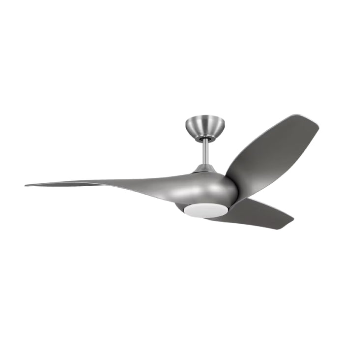 Visual Comfort 3TNSM52 Topan Smart 52" Ceiling Fan with LED Light Kit - Brushed Steel with Silver Blades